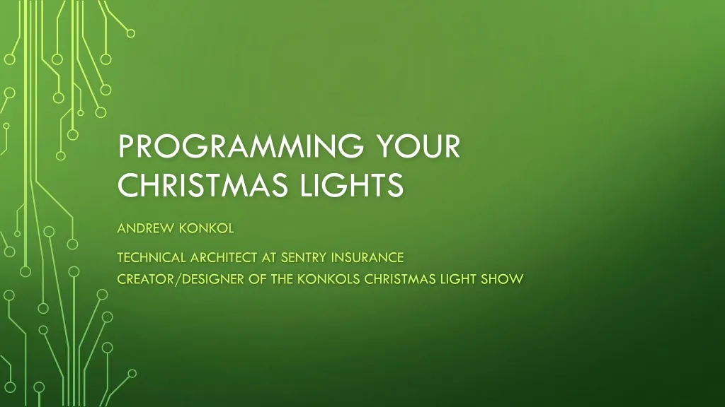 programming your christmas lights