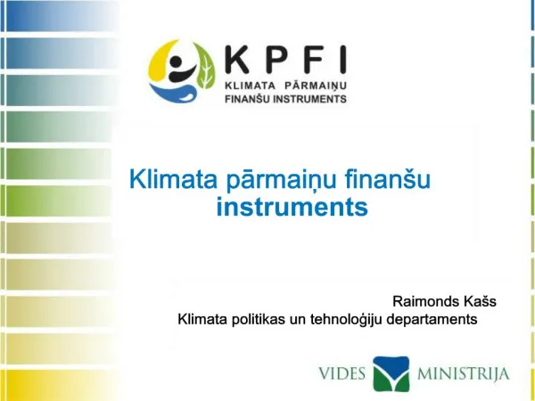 Klimata parmainu finan u instruments