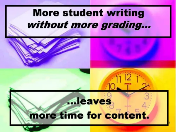 More student writing without more grading