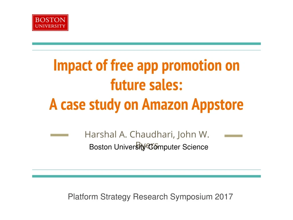 impact of free app promotion on future sales a case study on amazon appstore