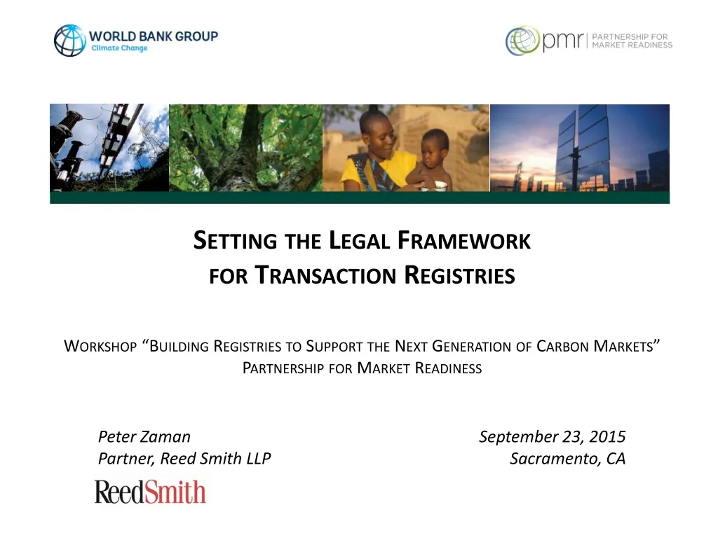 setting the legal framework for transaction