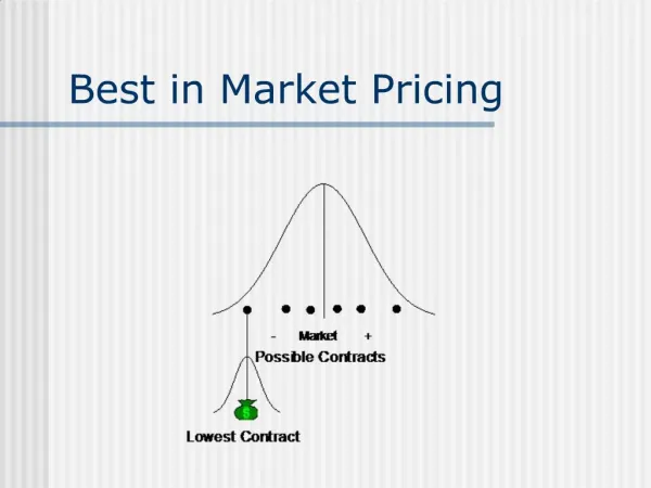 Best in Market Pricing