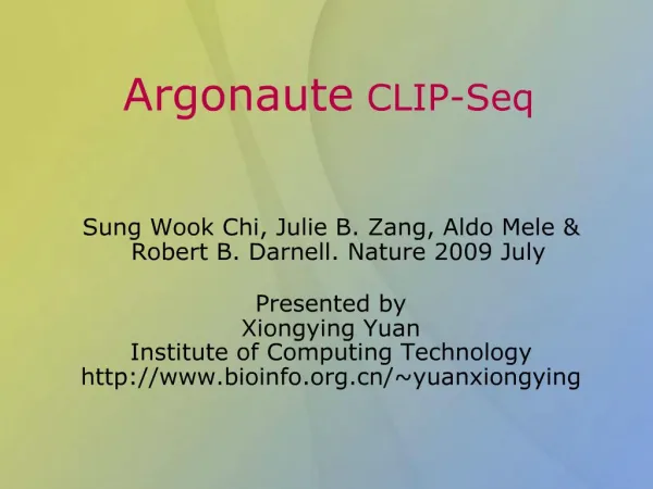 Argonaute CLIP-Seq