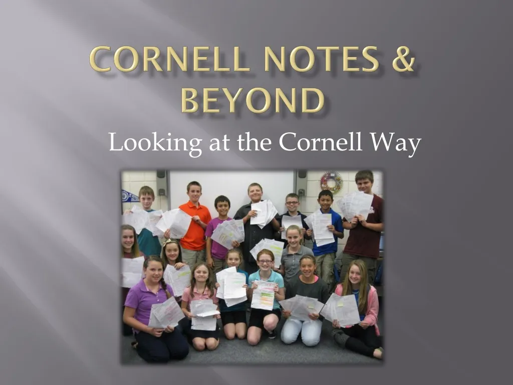 cornell notes beyond
