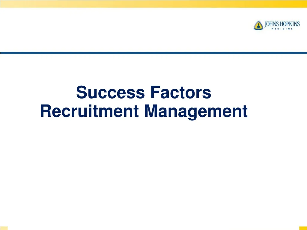 success factors recruitment management