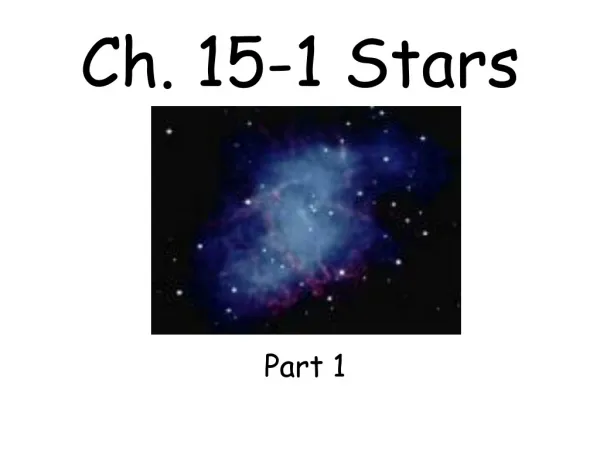 Ch. 15-1 Stars