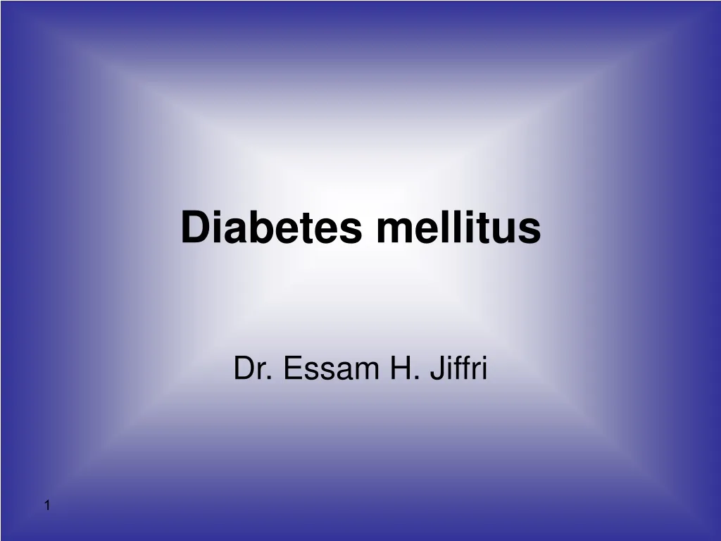 diabetes mellitus