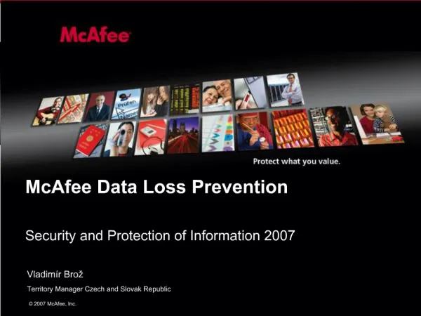 McAfee Data Loss Prevention