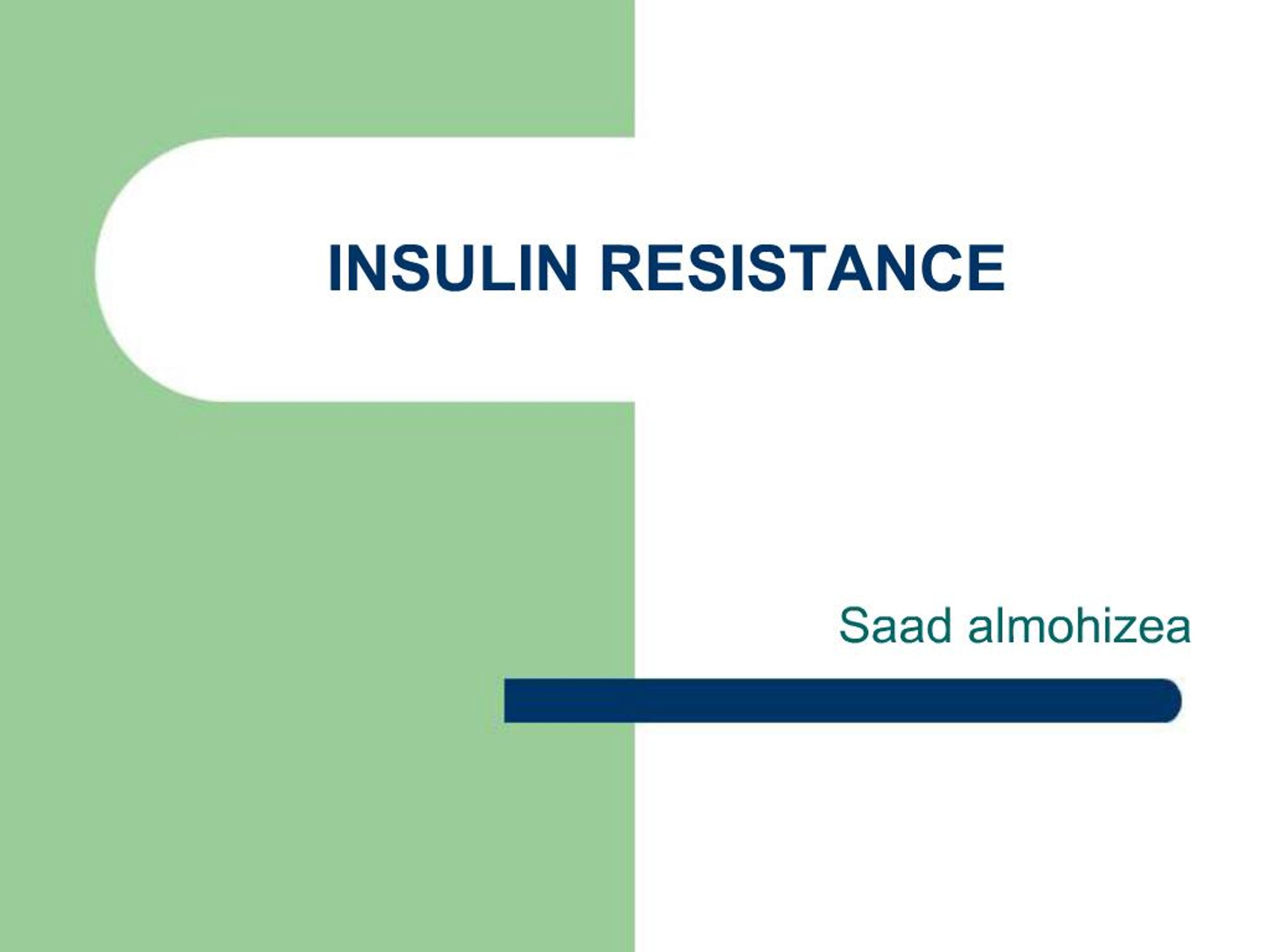 PPT - INSULIN RESISTANCE PowerPoint Presentation, free download - ID:449971