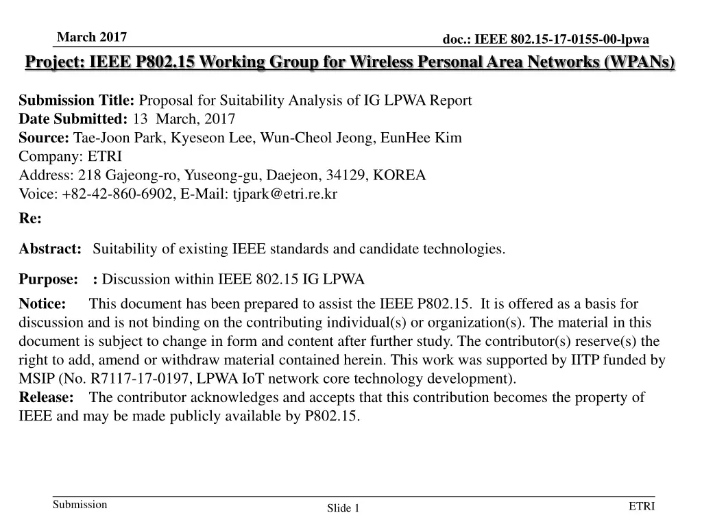 project ieee p802 15 working group for wireless