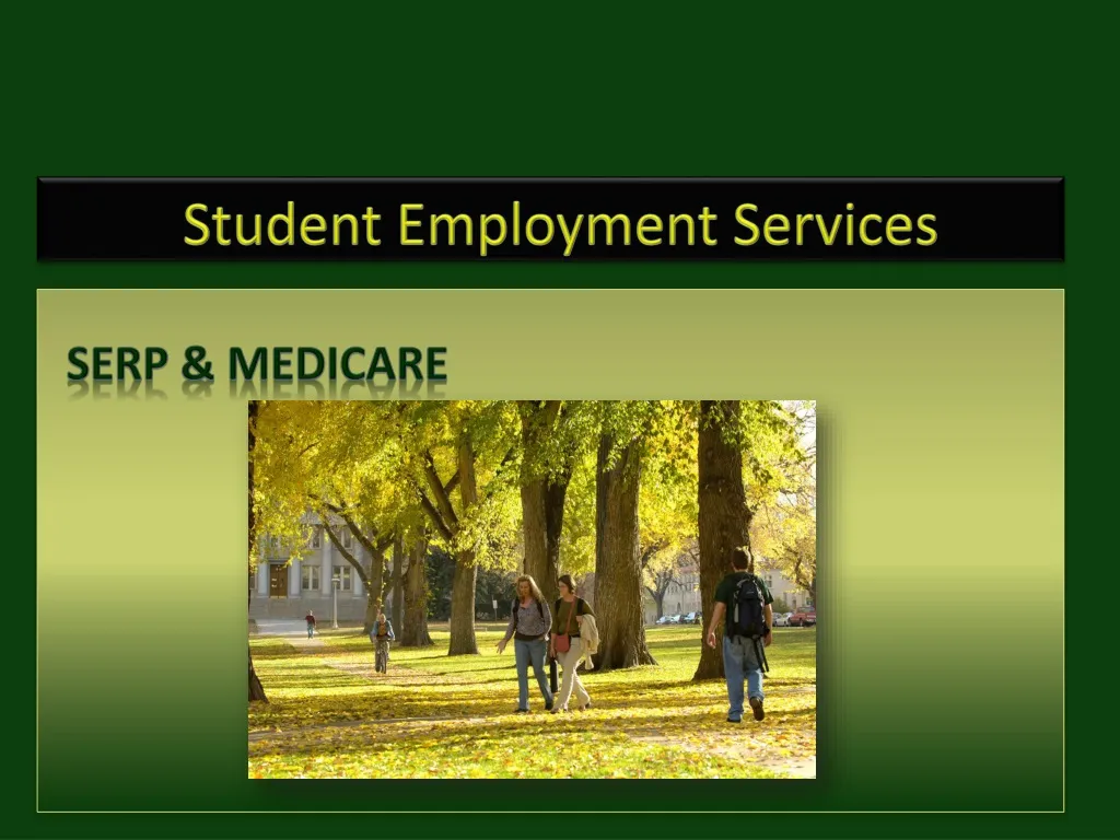 student employment services