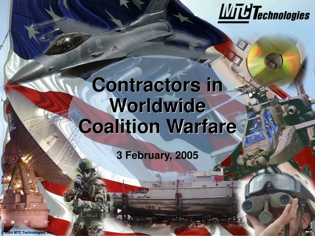 contractors in worldwide coalition warfare