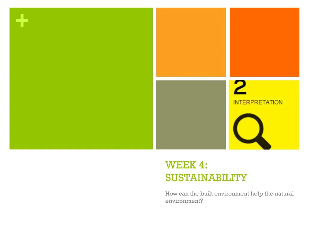 week 4 sustainability