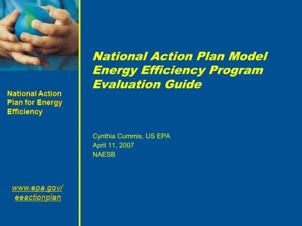 National Action Plan Model Energy Efficiency Program Evaluation Guide