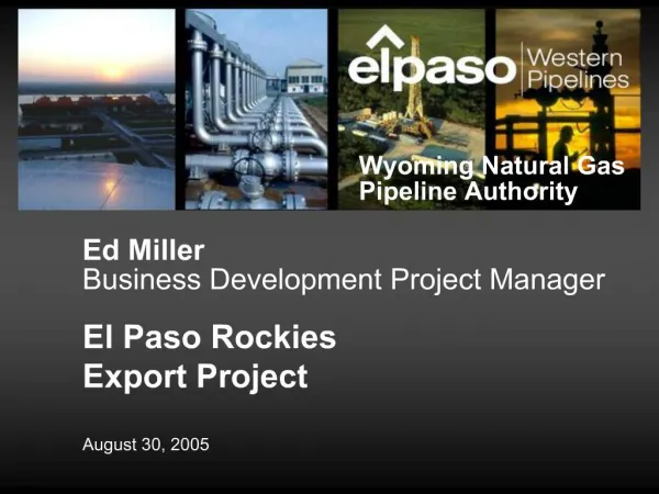 Ed Miller Business Development Project Manager