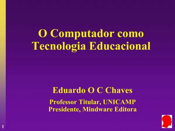 O Computador como Tecnologia Educacional