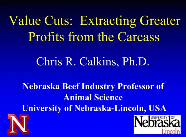 Value Cuts: Extracting Greater Profits from the Carcass