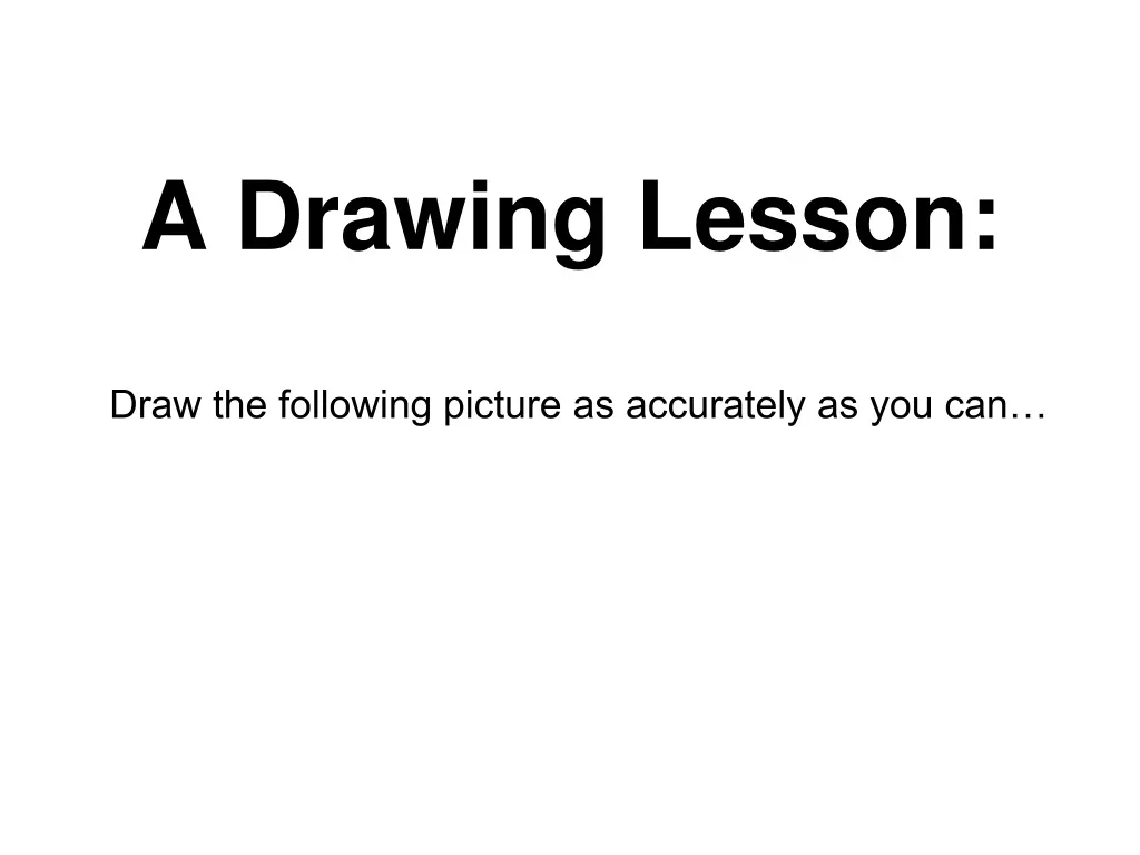 a drawing lesson