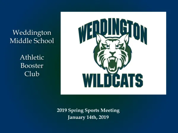 Weddington Middle School Athletic Booster Club