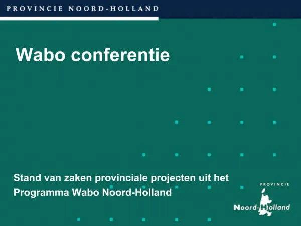 Wabo conferentie