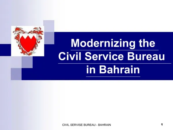 Modernizing the Civil Service Bureau in Bahrain