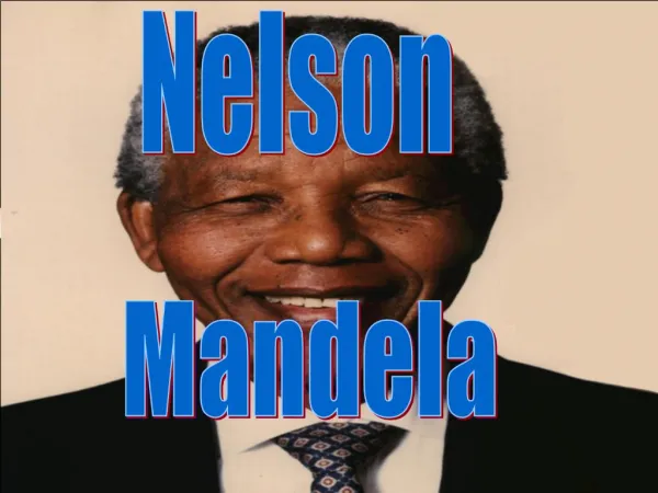 Nelson Mandela f dt 18 jul. 1918. Han var av xhoso stammen. Xhoso navnet hans er Rolihlahla, og det betyr bryte en gren