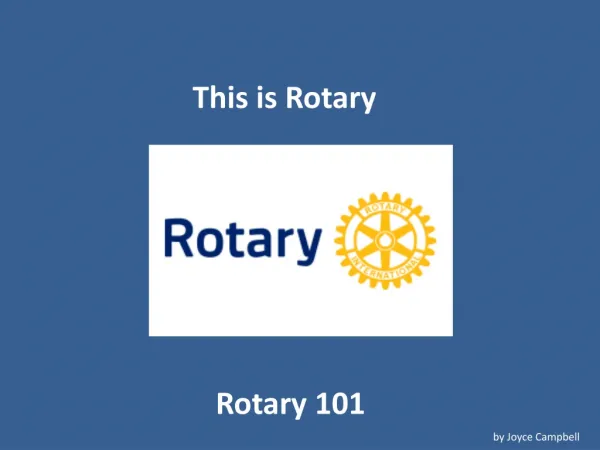 Rotary 101