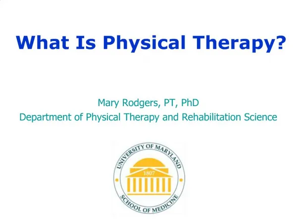 What Is Physical Therapy