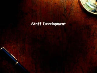 Staff Development - slide 1