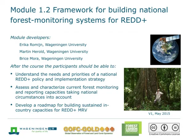 Module 1.2 Framework for building national forest-monitoring systems for REDD+