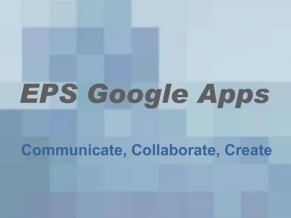 EPS Google Apps