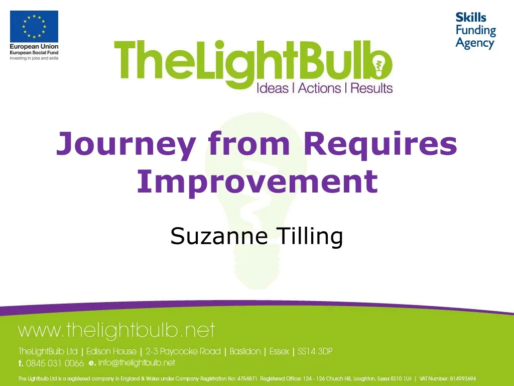 journey from requires improvement