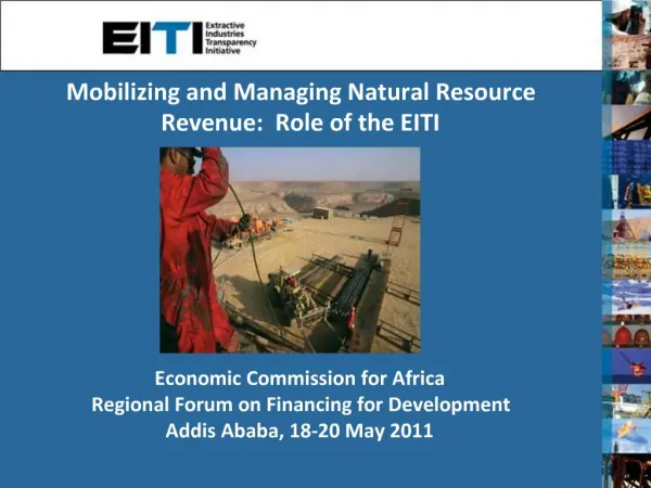 Mobilizing and Managing Natural Resource Revenue: Role of the EITI