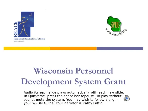 Wisconsin Personnel Development System Grant