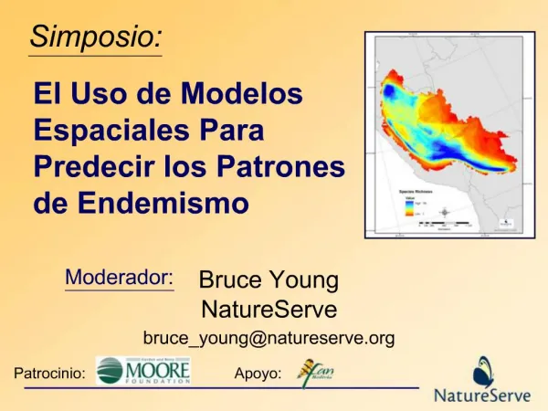 El Uso de Modelos Espaciales Para Predecir los Patrones de Endemismo