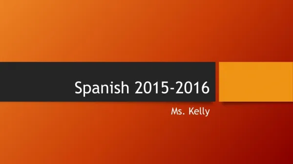 Spanish 2015-2016