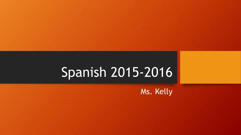 spanish 2015 2016