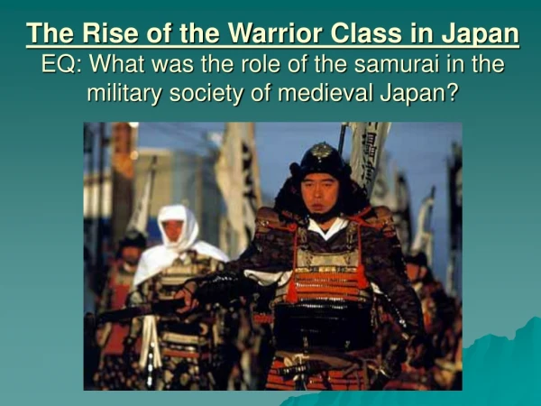 Japanese Samurai Period