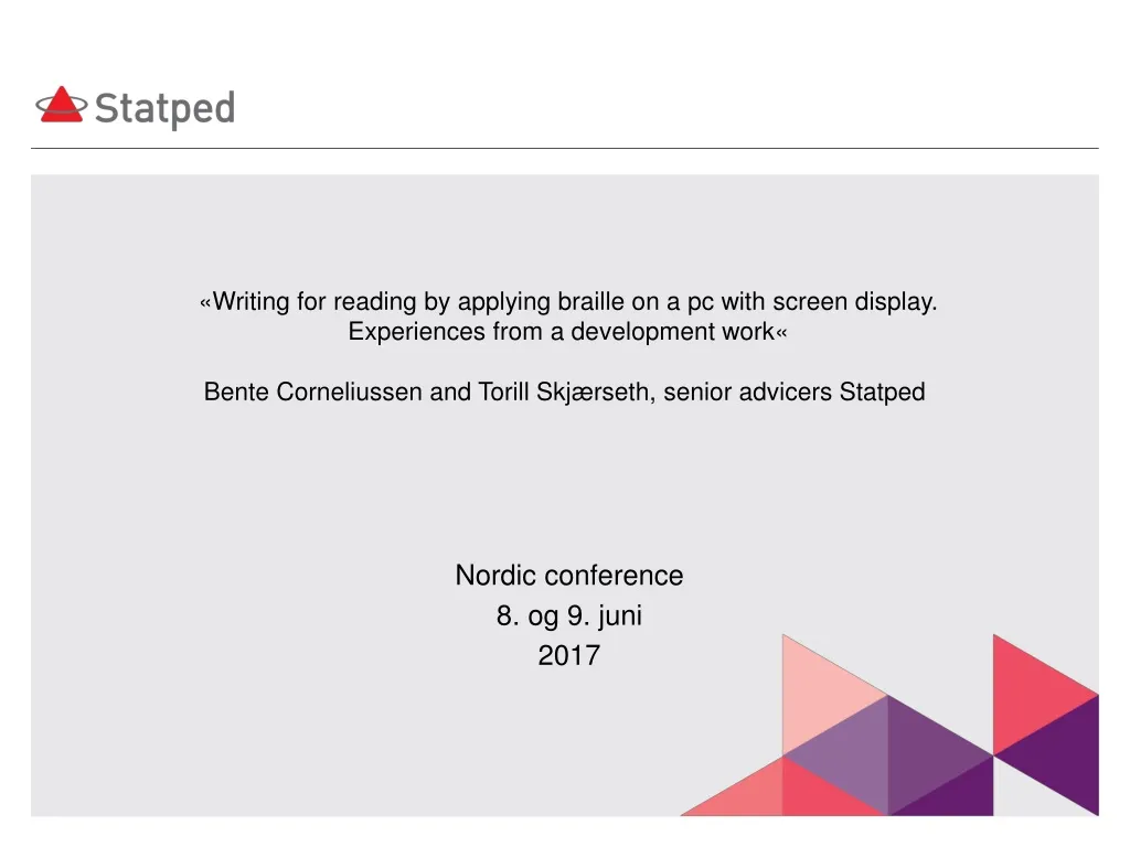 nordic conference 8 og 9 juni 2017