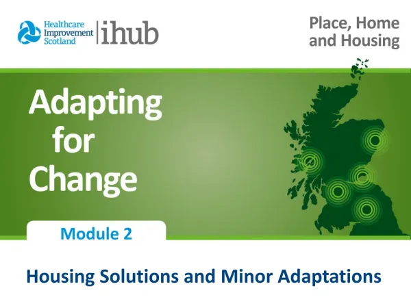 Housing Solutions and Minor Adaptations