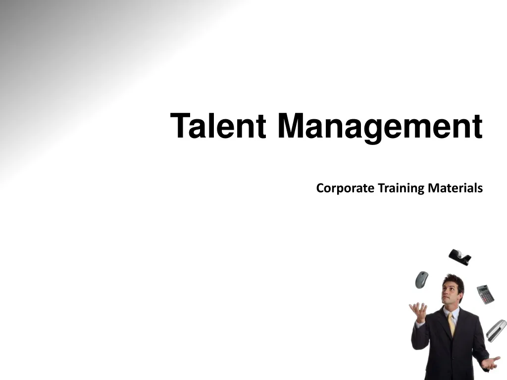 talent management corporate training materials