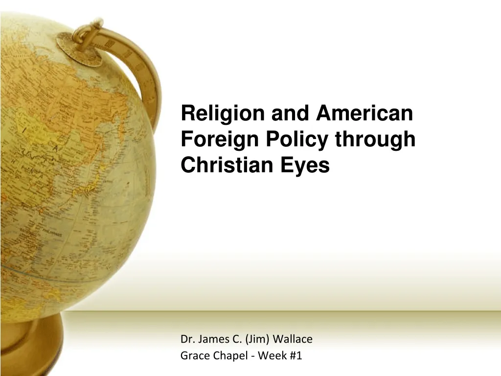 religion and american foreign policy through christian eyes