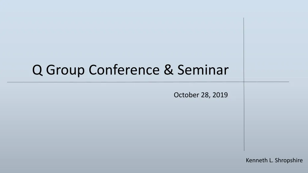 q group conference seminar