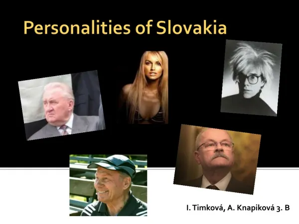 Personalities of Slovakia