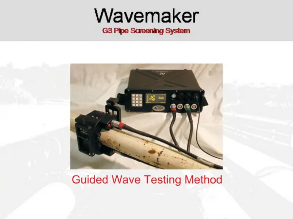Guided Wave Testing Method