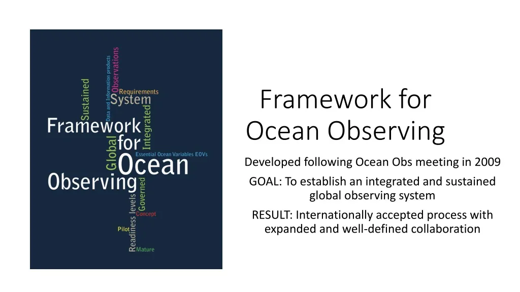 framework for ocean observing