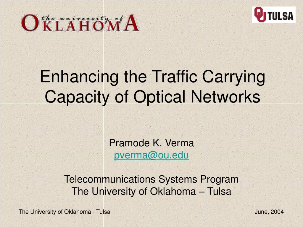 enhancing the traffic carrying capacity of optical networks