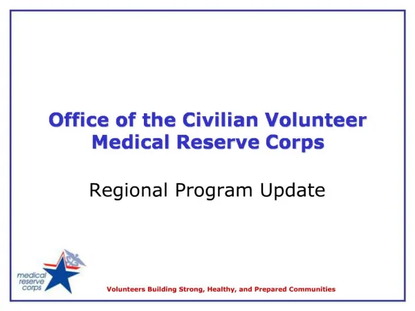 Office of the Civilian Volunteer Medical Reserve Corps