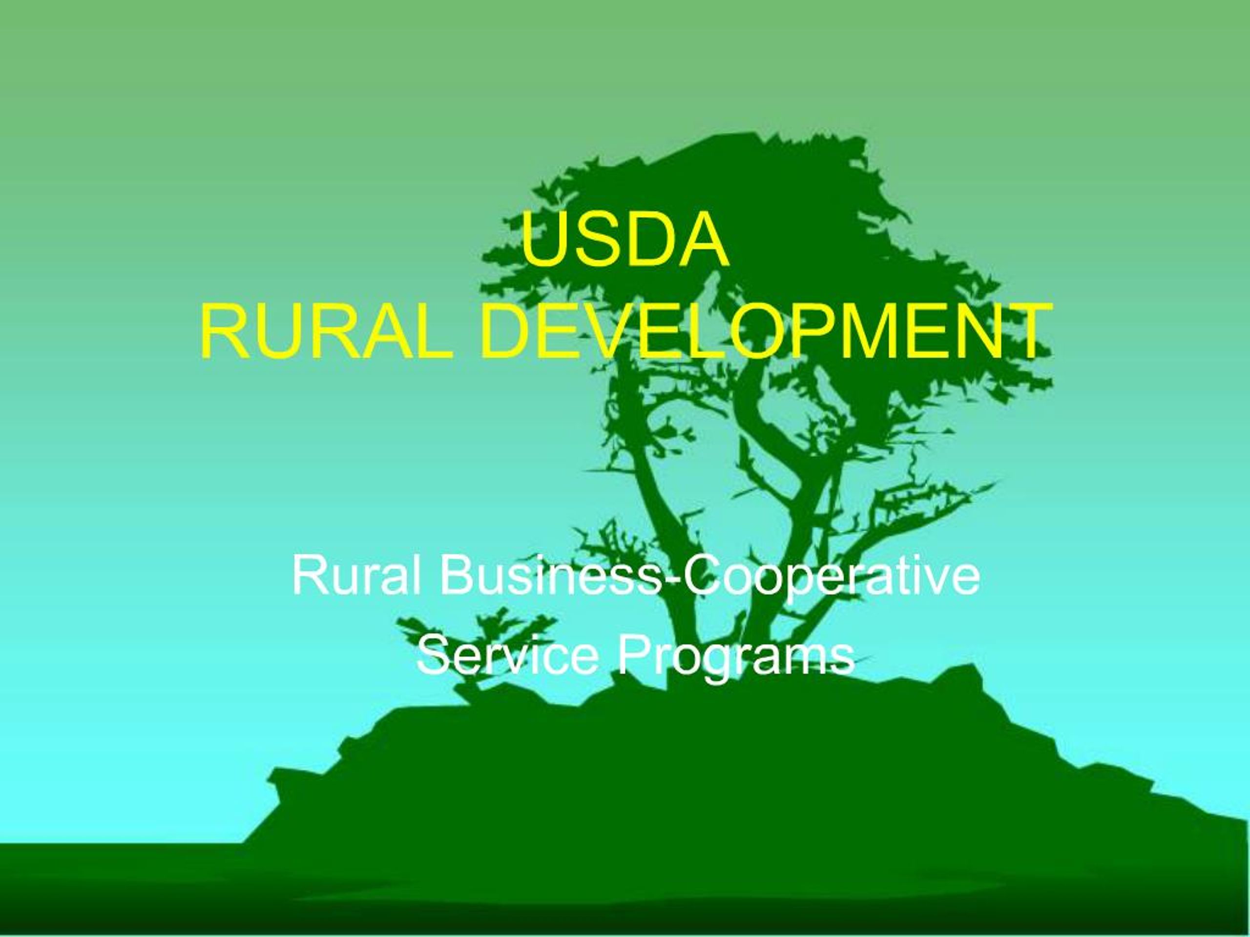 PPT - USDA RURAL DEVELOPMENT PowerPoint Presentation, free download ...