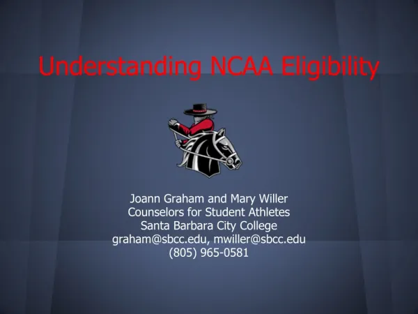 Understanding NCAA Eligibility